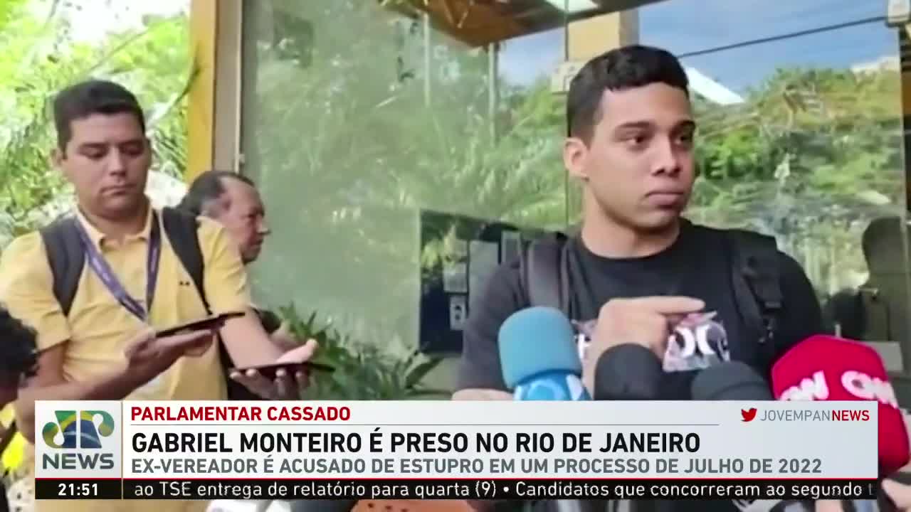 Gabriel Monteiro é preso no Rio de Janeiro