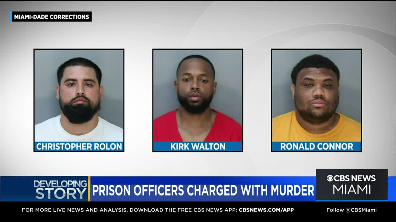 Florida prison guards charged with murder in inmate beating