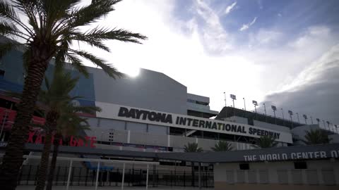 Bubba Wallace and Erik Jones at Daytona NASCAR Columbia PFG