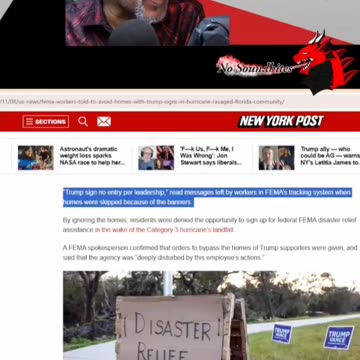 Democrats Deny Federal Help To Trump Supporters!!