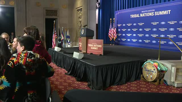 Biden delivers remarks at the White House Tribal Nations Summit