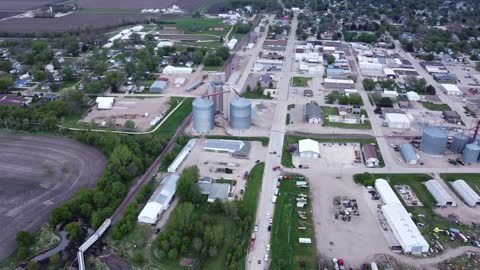 Aerial View of Burnt Site After Terrible Train