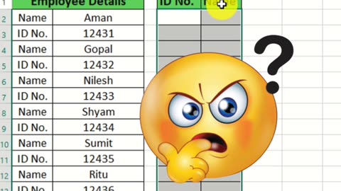 Employee name and I'd short out trick in exce || excel me employee name and I'd short out kaise kare