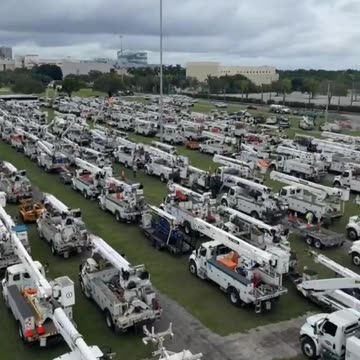 Lineman getting ready for Hurricane Milton