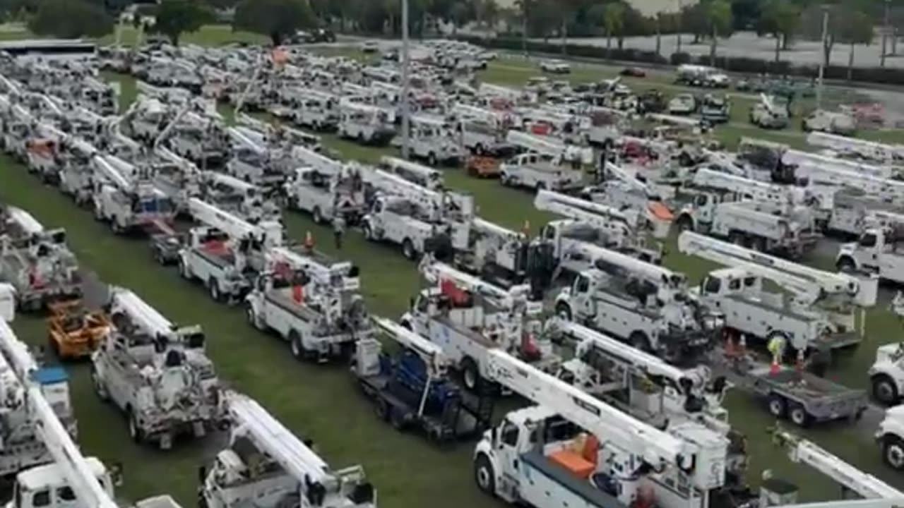 Lineman getting ready for Hurricane Milton