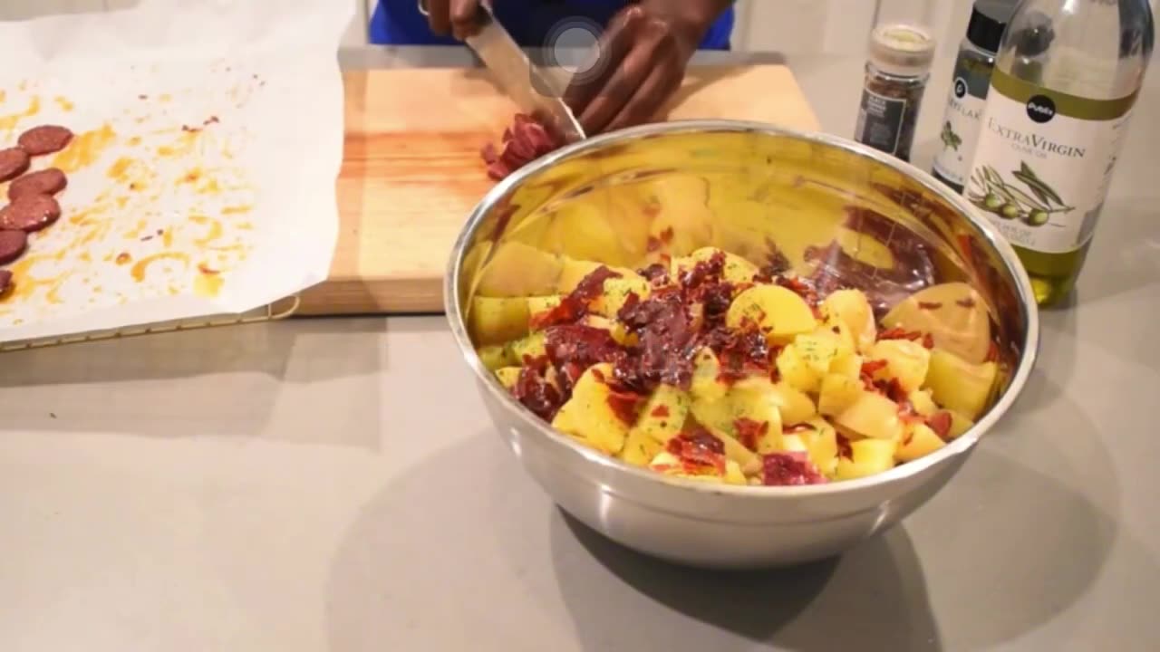 Charcuterie potato salad