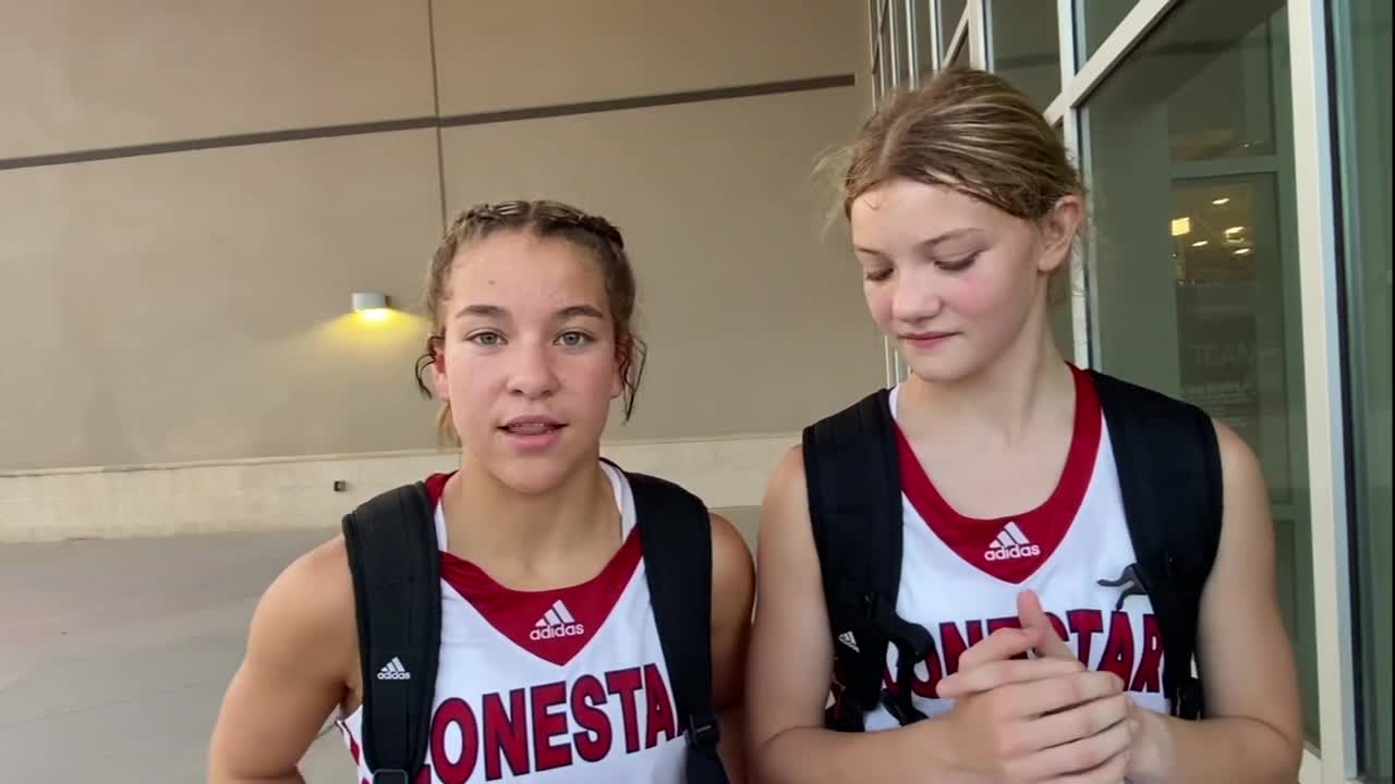 Alexis Rynders and Halli Hyatt on TX Lonestar 15u