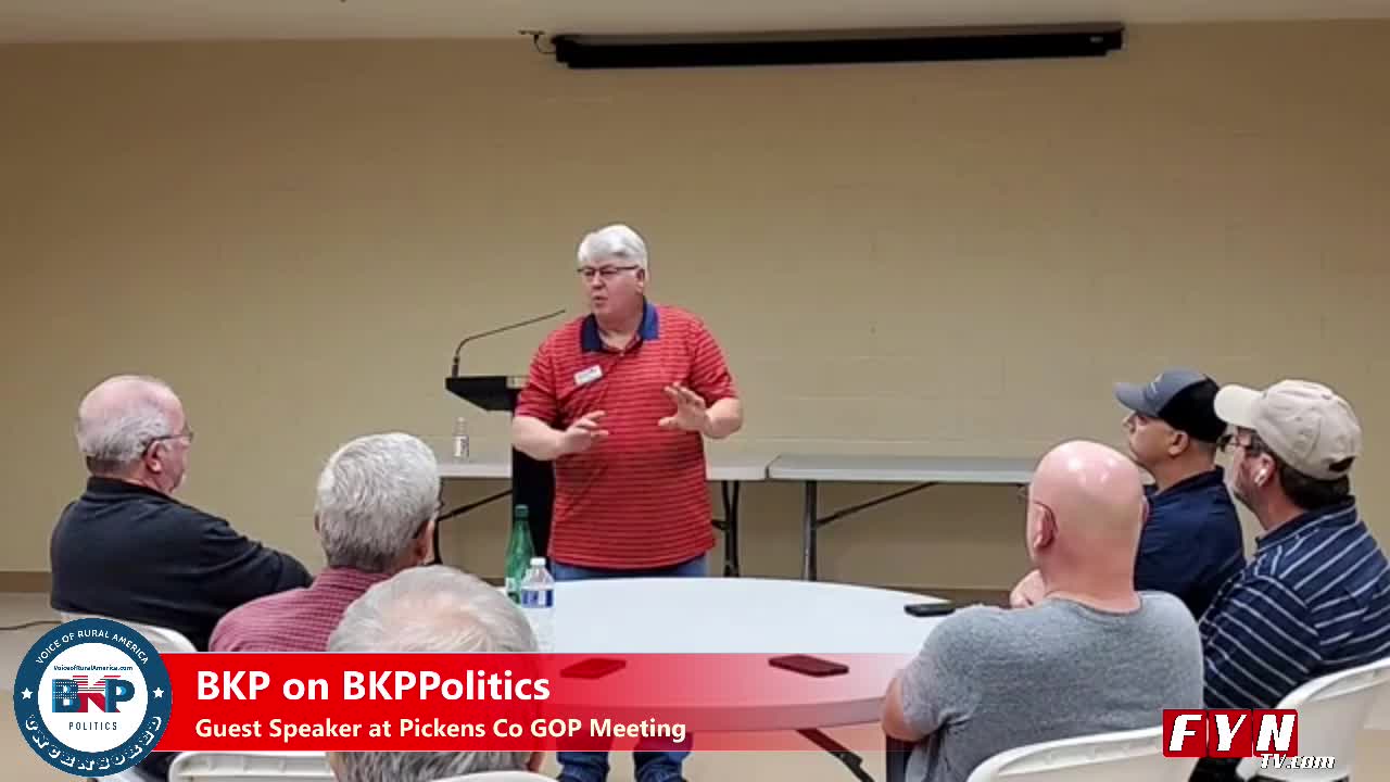 BKP at Pickens County GOP on October 11, 2022