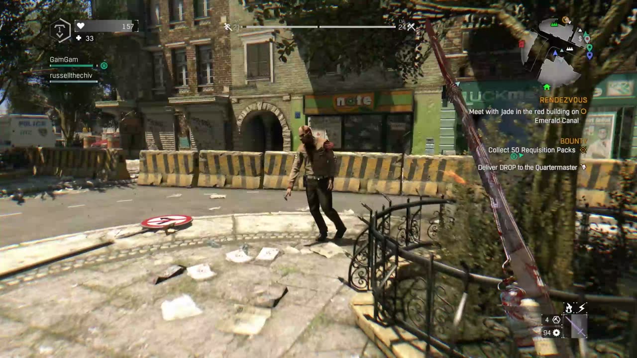 Dying Light- raccoon just keep falling down.