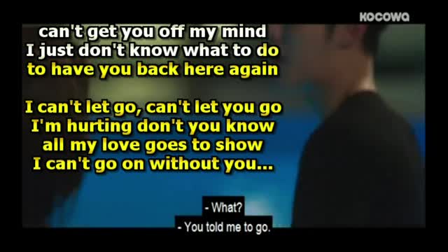 kbkaraokeking can't let go chinese English song