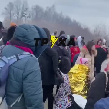 ️Queue at the border to Poland