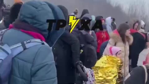 ️Queue at the border to Poland