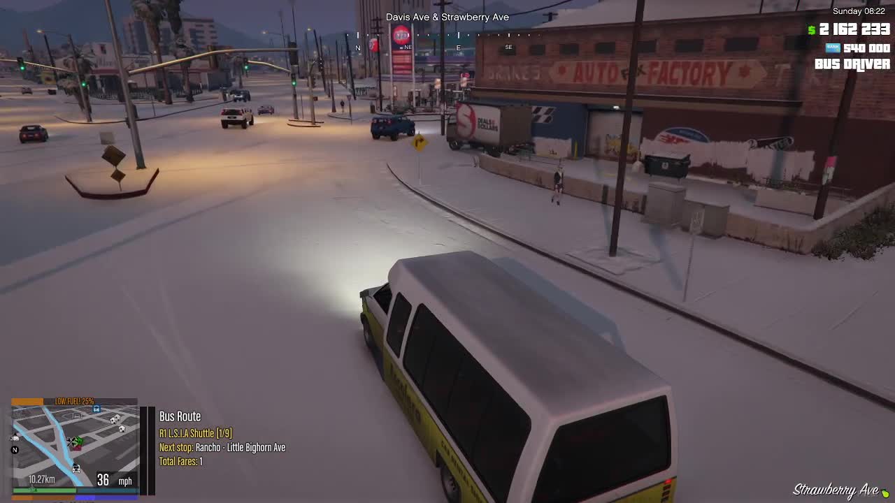 GTA V FiveM Driving the Airport shuttle bus