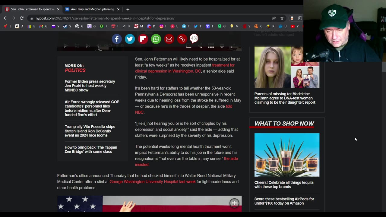 Senator Fetterman is depressed because he suffered a stroke