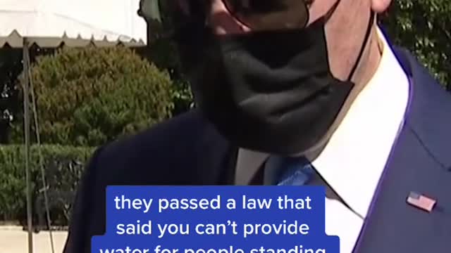 Reporter:C m on the new Georgia election law?