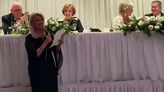 TV Host & Journalist Rita Cosby Reads Message From President Trump at Wayne Allyn Root’s Wedding