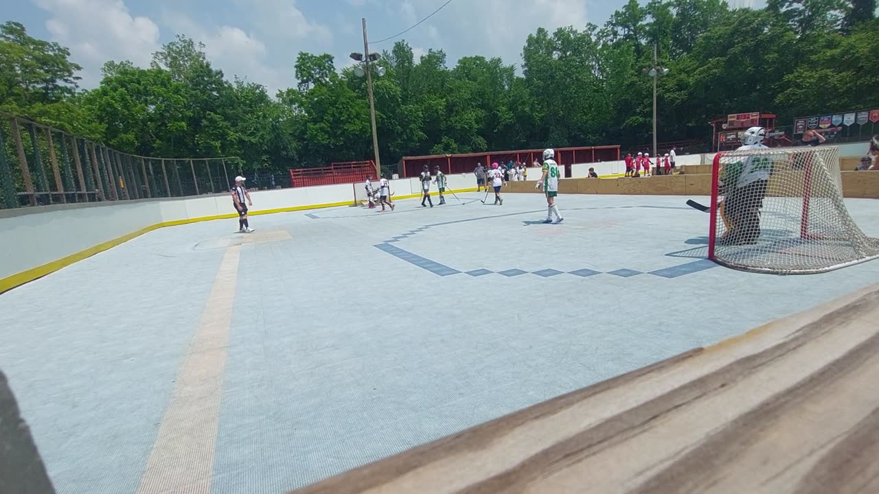 3 on 3 dek hockey action part 2