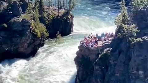 Upper falls of the Yellowstone.