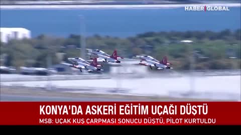 SON DAKİKA I Konya'da Uçak Düştü!