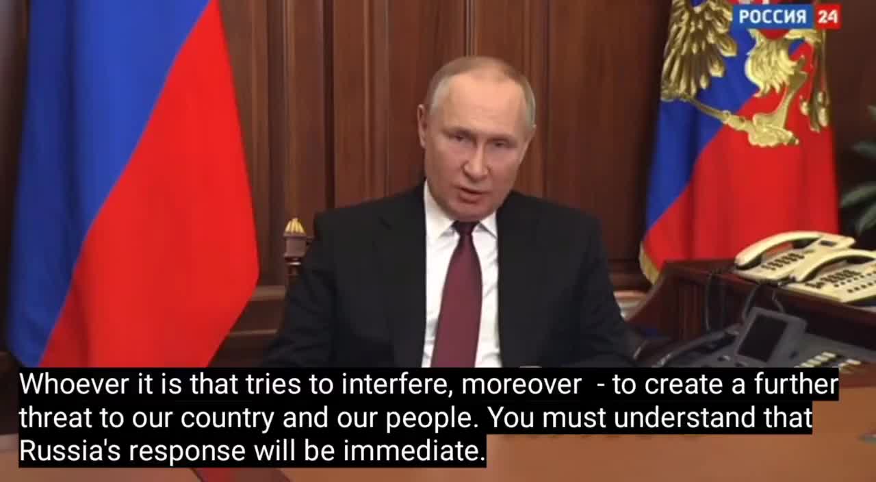 Russia: This is serious>woke face diaper wearing triple jabbed motherfuckers!