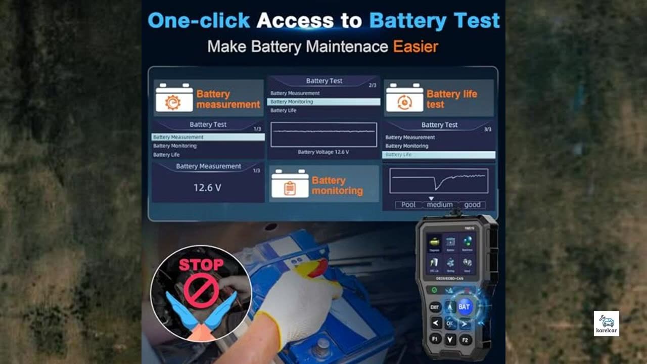 Review - OBD2 Scanner Battery Tester for Car