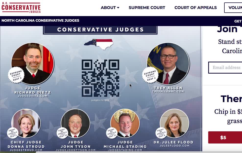 Election 2022 North Carolina Conservative Judges