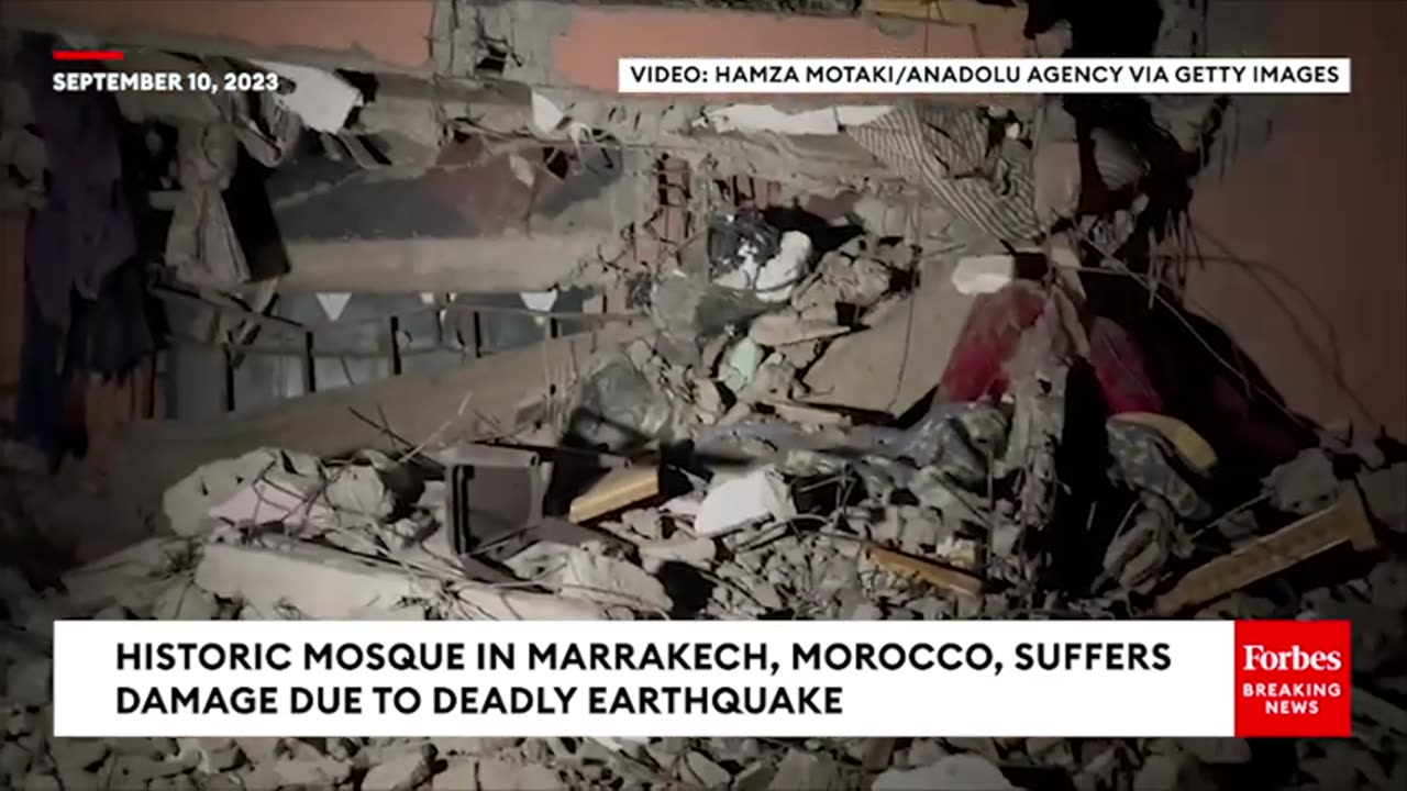 Historic Mosque In Marrakech, Morocco, Suffers Damage Due To Deadly Earthquake