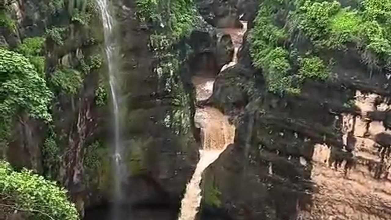 #waterfall near Ajantha caves