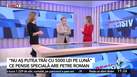 Nu aş putea trăi cu 5.000 de lei | Ce pensie specială are Petre Roman