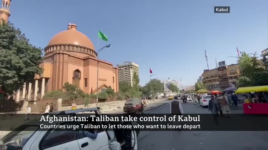 Chaos at kabul airport