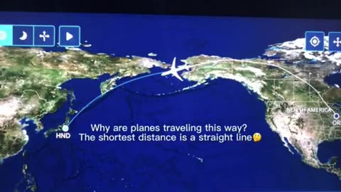 Why Planes Fly the route that they do.