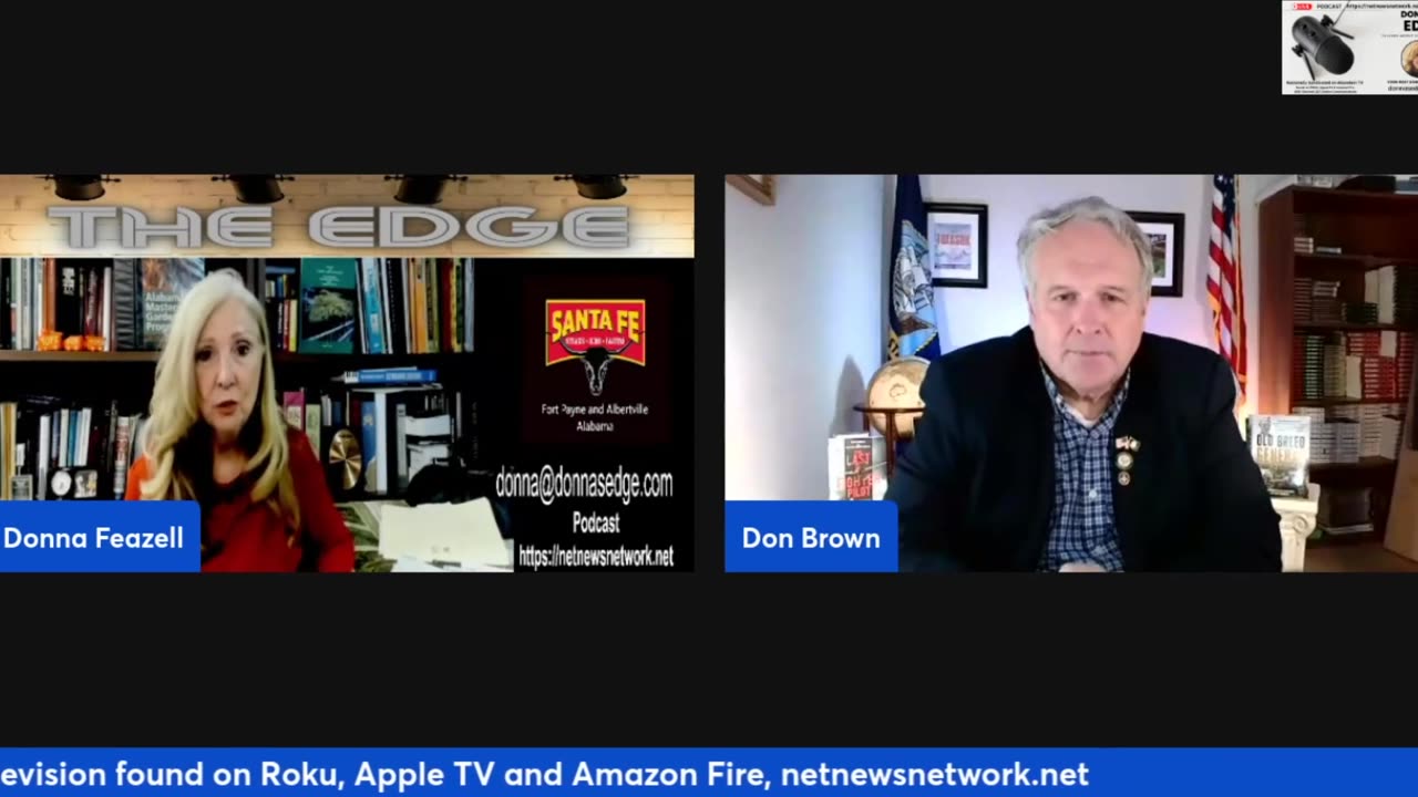 Don Brown interview Donna Feazelle - Trump, Desantis and Woke on the Run - June 6, 2023