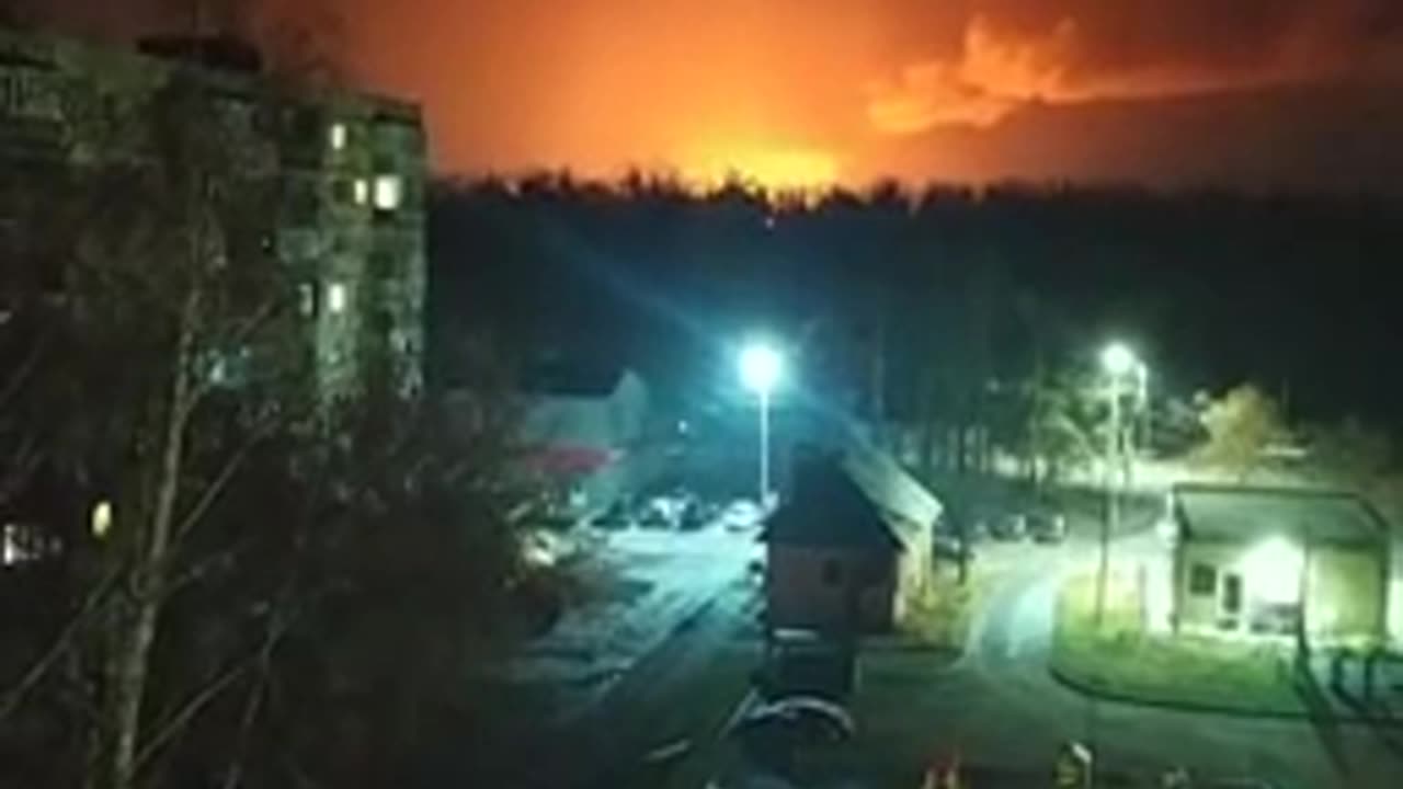 A fire broke out at the Tambov Powder Plant in Russia. Local telegram channels