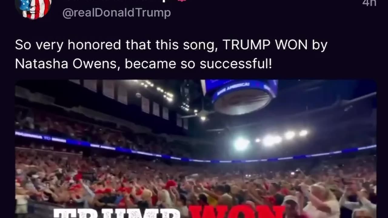 DJT🇺🇸 Ich fühle mich sehr geehrt, dass dieser Song, TRUMP