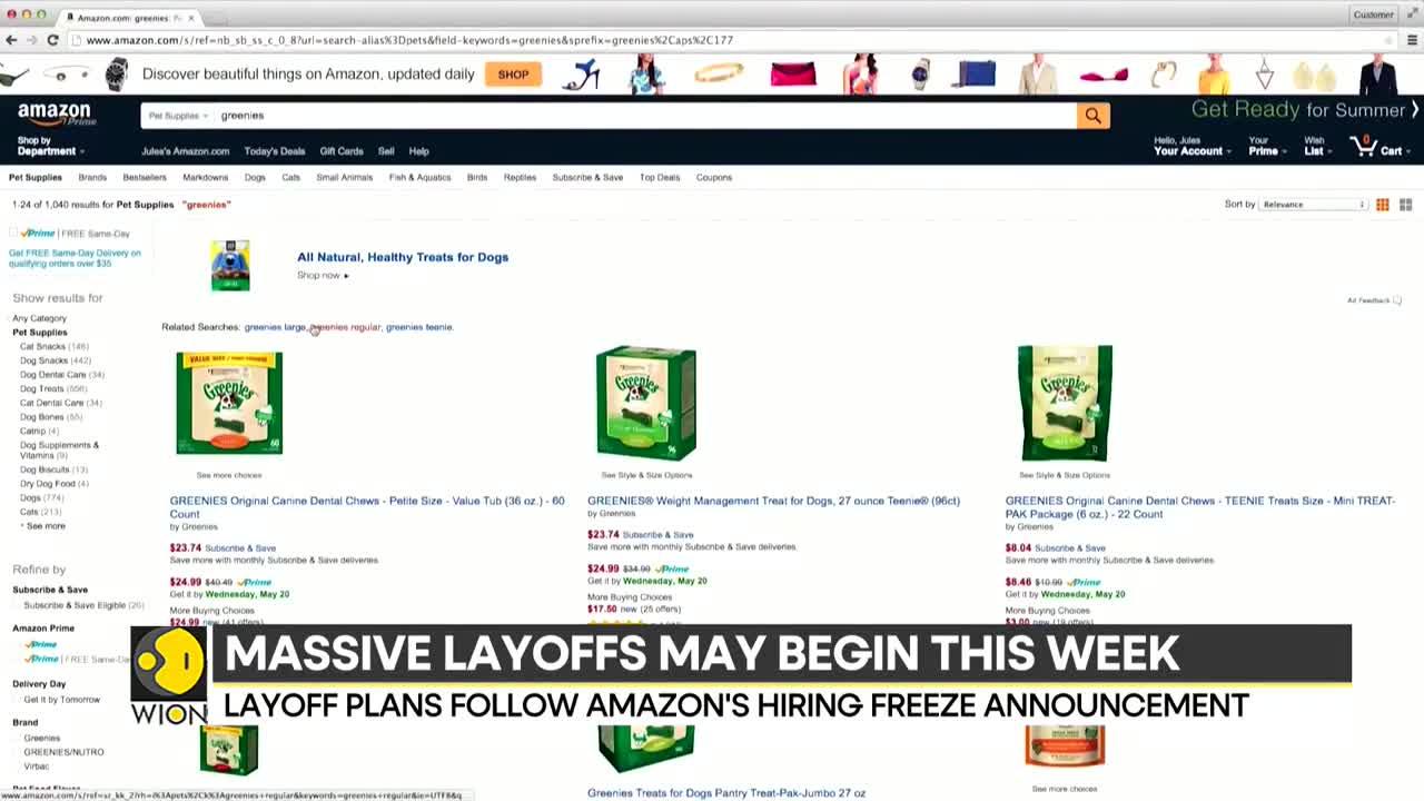 Report_ Amazon plans to lay off 10,000 people _ Latest World News _ English News _ WION