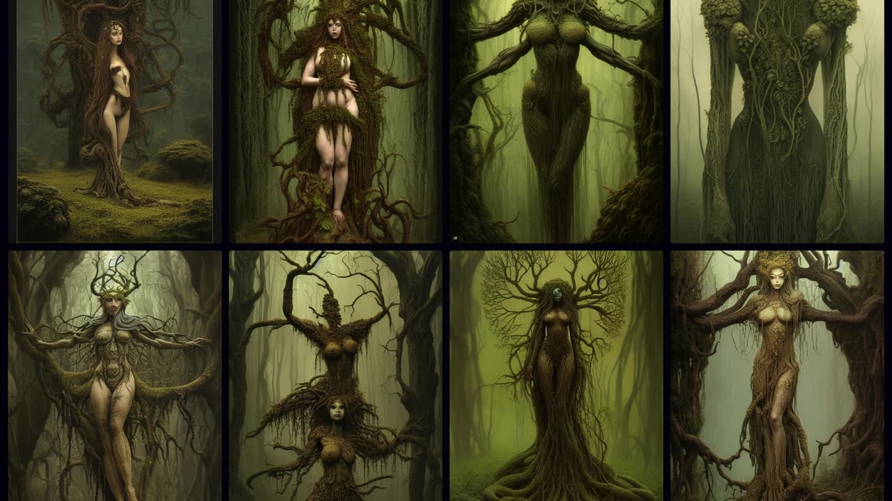 TREE NYMPHS of the DRYAD FOREST [4K]