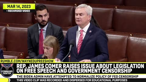 Rep. Comer Slams Biden For Normalizing Censorship