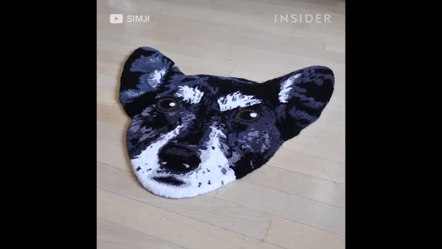 Artist Uses A Tufting Gun To Turn Pet Portraits Into Rugs