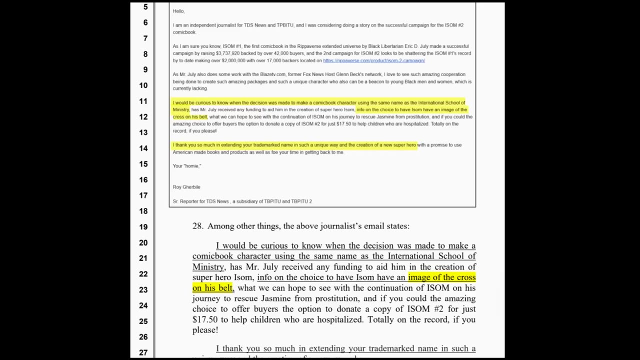 Eric JULY SUED as FAKE JOURNALIST TARGET'S Kid's charity,Rippaverse and ISOM!IT NEVER STOPS!