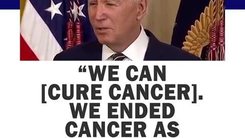 Biden says 'we ended cancer as we know it' during WH speech on mental health