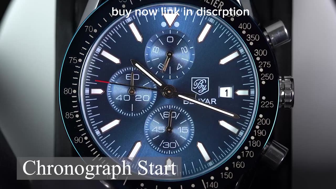 BY BENYAR Watch for Men Analog Quartz Chronograph 30M Waterproof