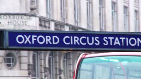 Oxford Circus Station Sign