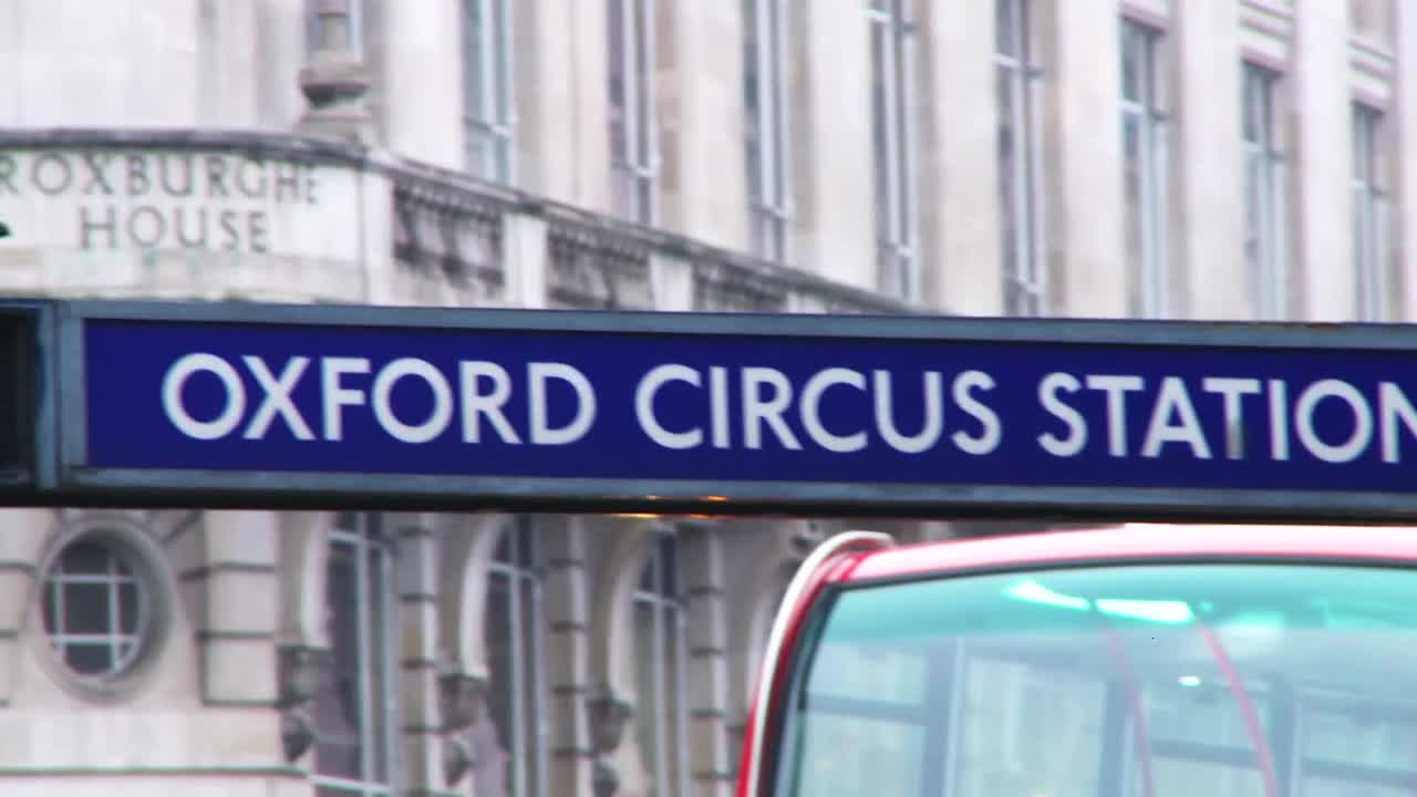 Oxford Circus Station Sign