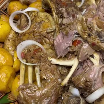 Eid meat roast and spicy fat recipe