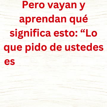 "La Misericordia Sobre el Sacrificio" Mateo 9:13.#shorts #youtube #yt #ytshortsindia #youtubeshorts