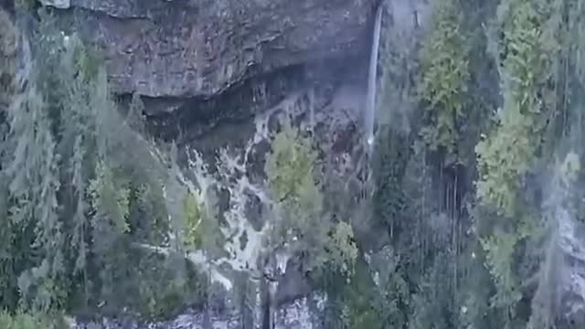 Beautiful mountains and waterfalls