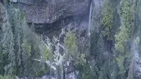Beautiful mountains and waterfalls
