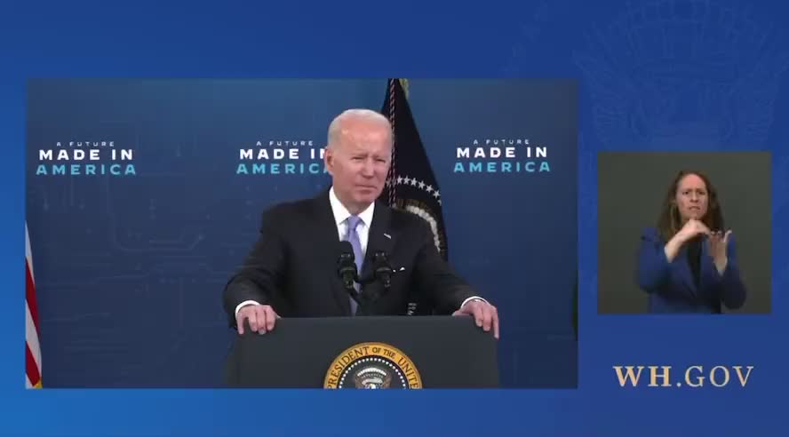 President Biden just acknowledged Tesla as the nations largest electric vehicle manufacturer!