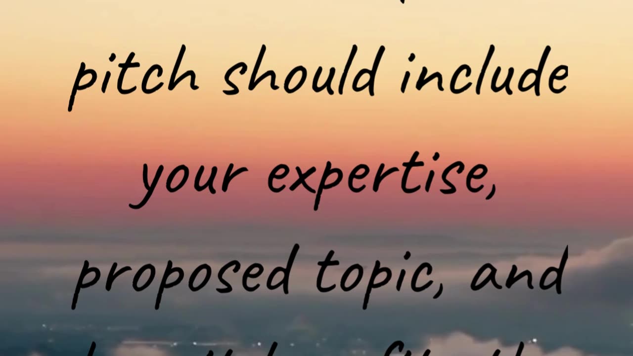 What should be included in a guest post pitch?