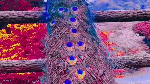 Amazing peacock dance